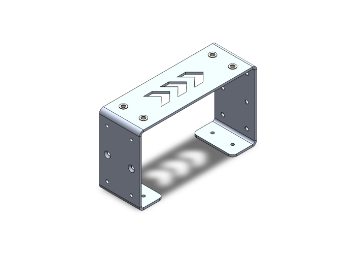 Stacking bracket for Motorola APX 2500, designed for secure and efficient mounting of multiple units.