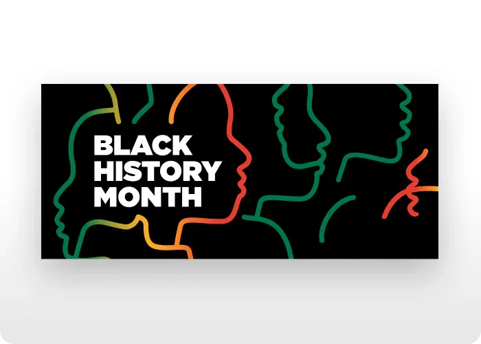 Black History Month decal designed for emergency vehicles and custom applications.