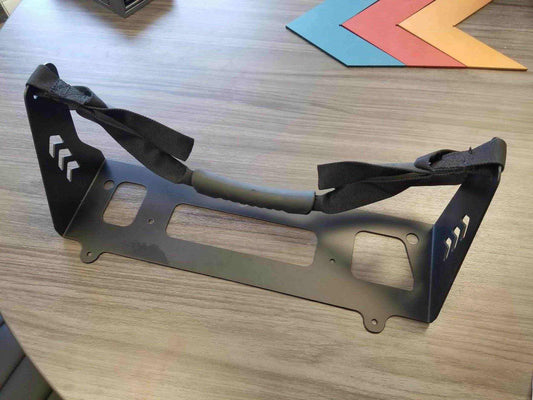 Custom handle for Criti-Cool by Rowland Emergency, designed for secure handling and easy transport of the unit during patient care.