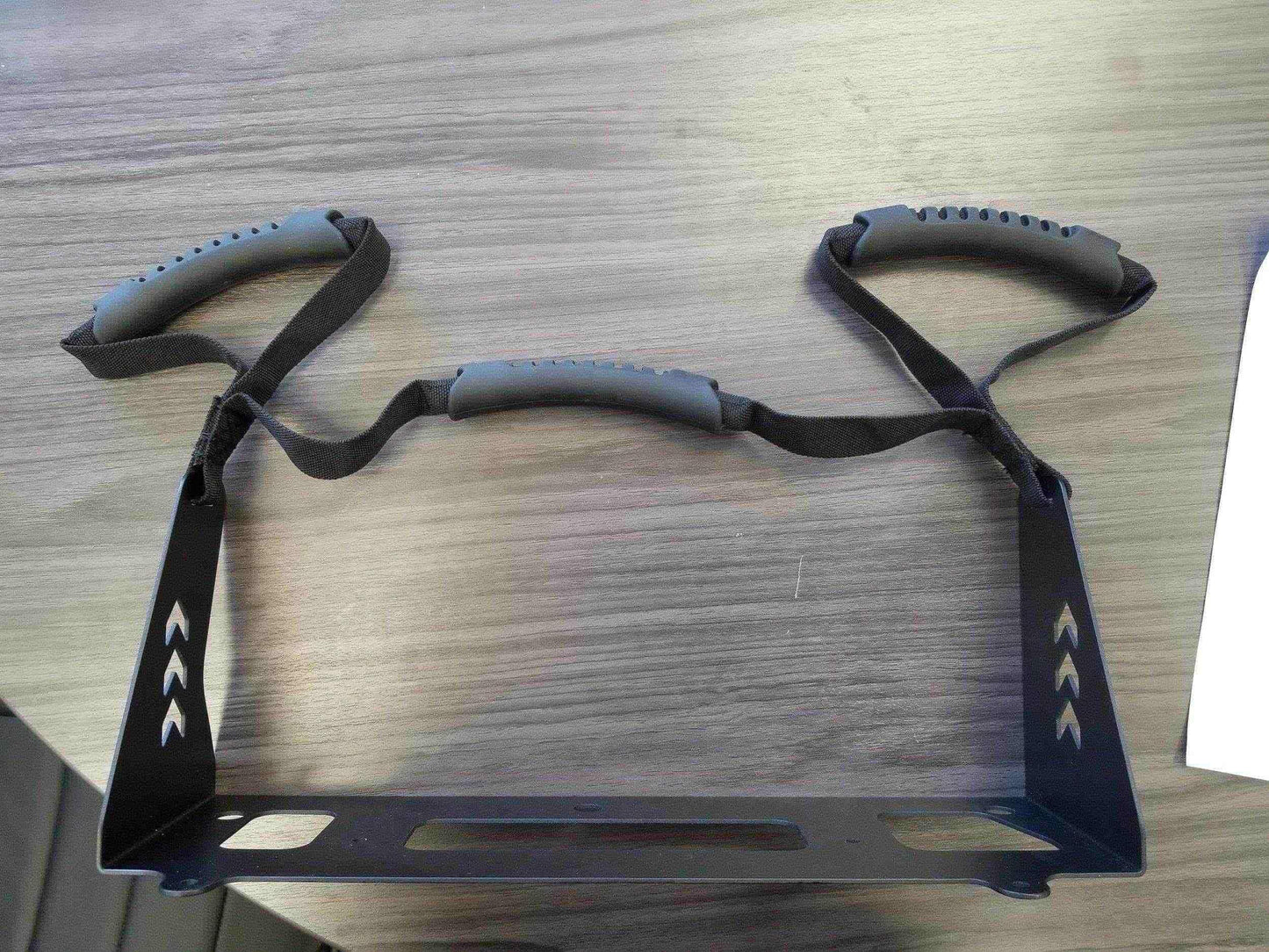 Custom handle for Criti-Cool by Rowland Emergency, designed for secure handling and easy transport of the unit during patient care.