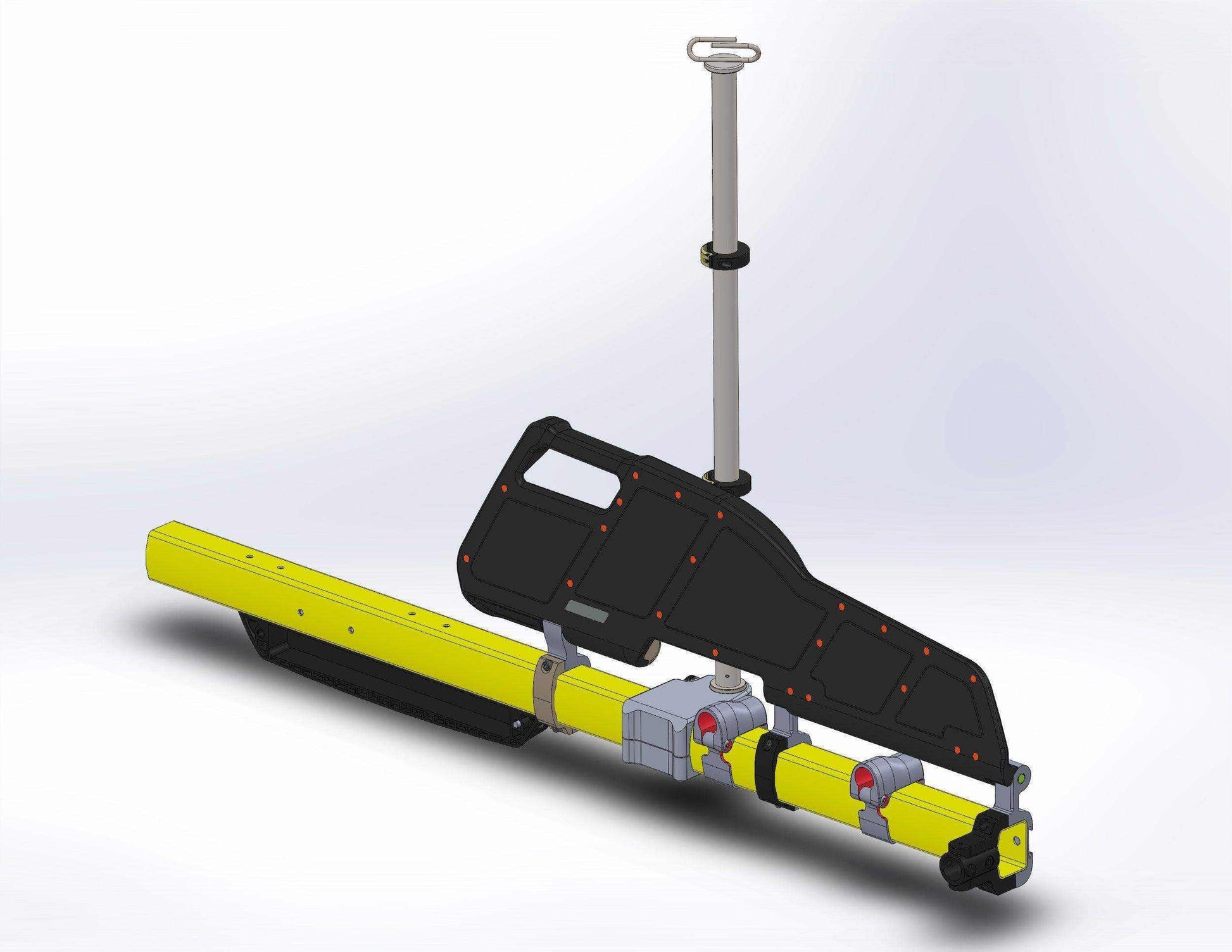 Equipment Pole, Straight with Fixed IV Pole by Rowland Emergency
