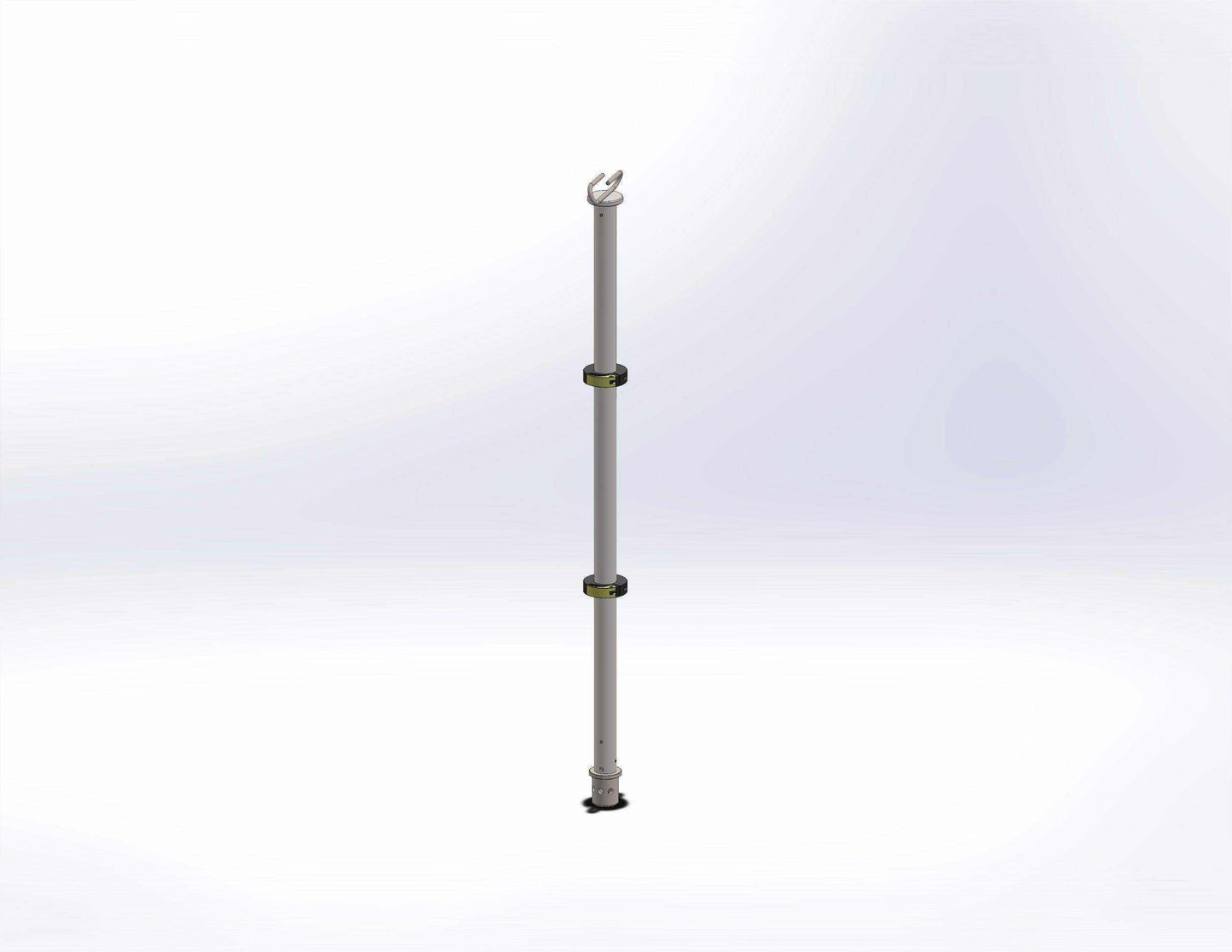 Equipment Pole, Straight with Fixed IV Pole by Rowland Emergency