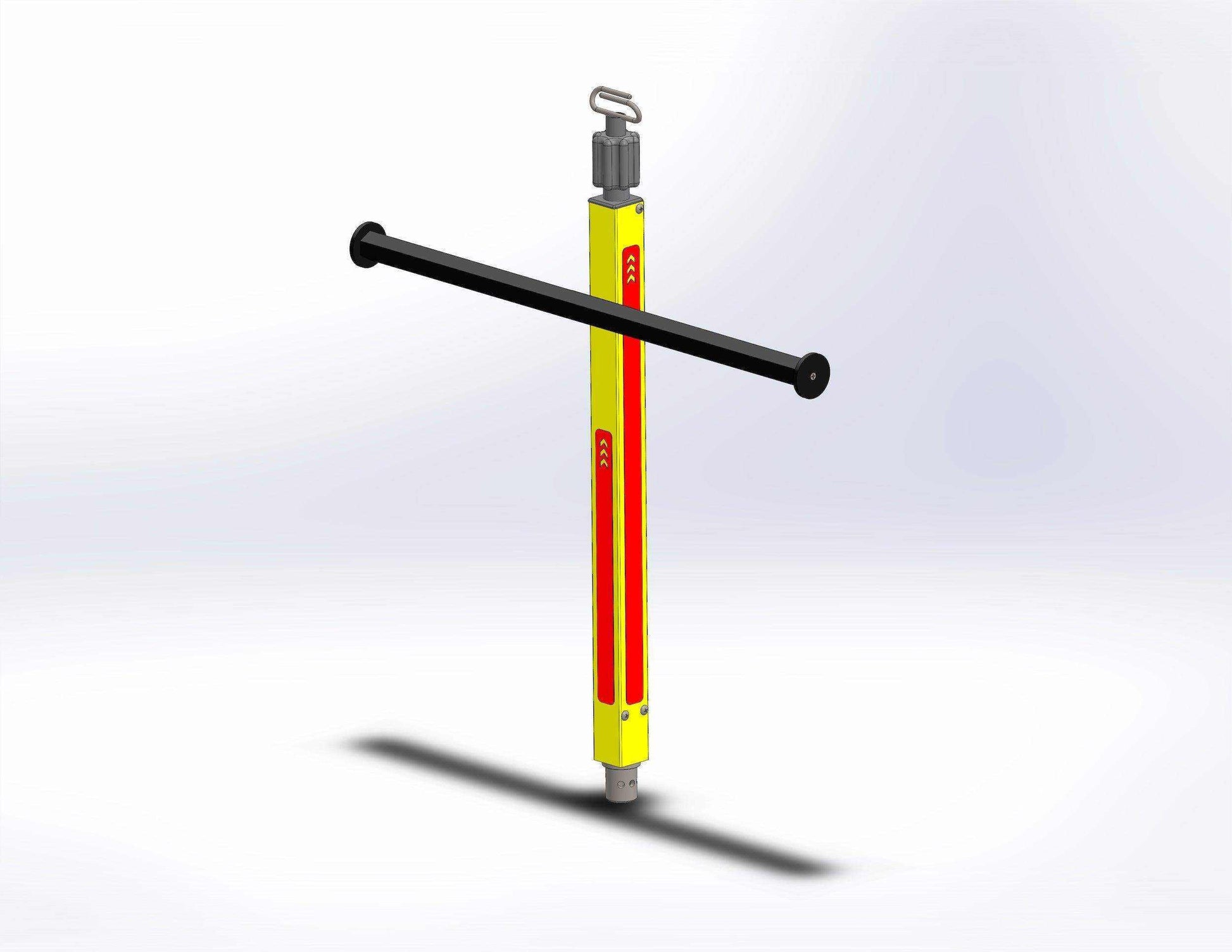 Hex Bar Pole with IV Receptacle by Rowland Emergency