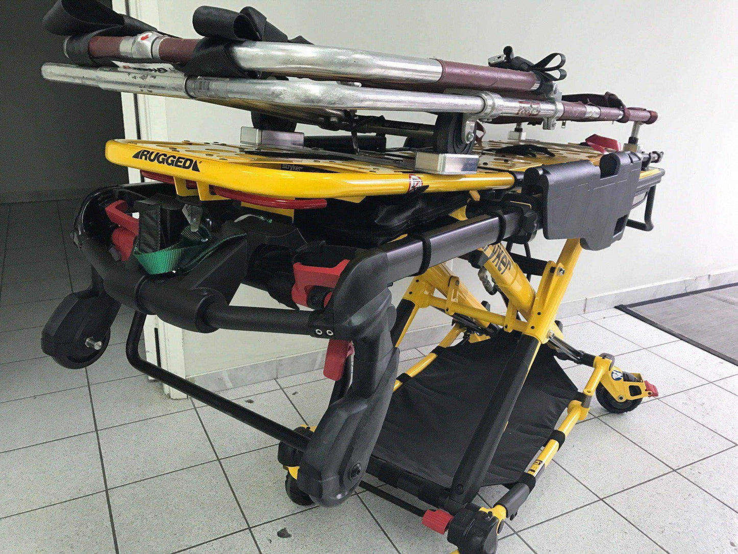 Kit Ferno #9 mount for Stryker® Power-PRO XT by Rowland Emergency, providing secure attachment and efficient storage of the Ferno #9 cot.