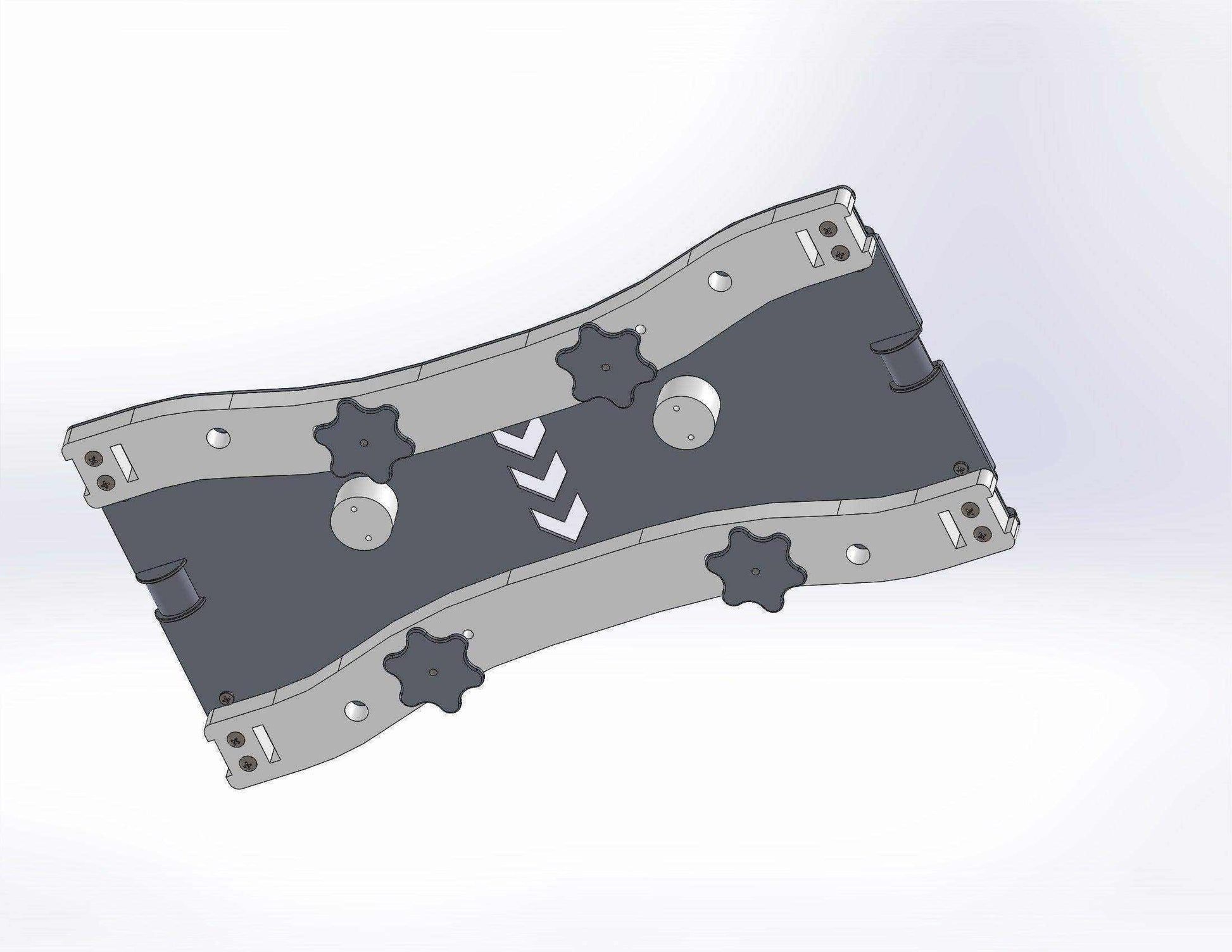 PacRac mount to Stryker® Power-PRO XT stretcher by Rowland Emergency, offering secure attachment and organized storage for medical equipment during patient transport.