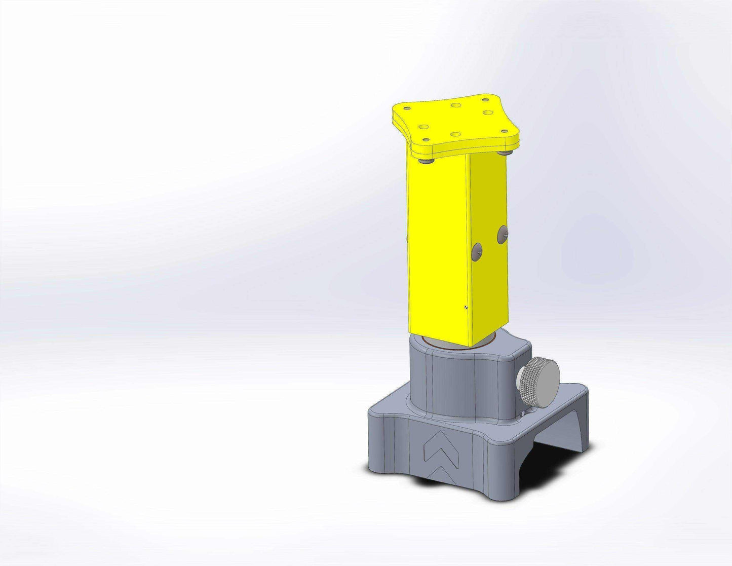 Pole for monitor with GCX adaptor for incubator cot by Rowland Emergency, providing secure mounting and easy access to medical equipment.