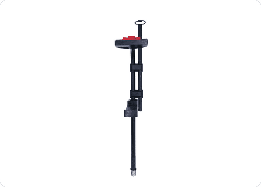 Pole for Stryker® LIFEPAK 15 with IV pole feature by Rowland Emergency, designed for secure mounting and convenient access to medical equipment.