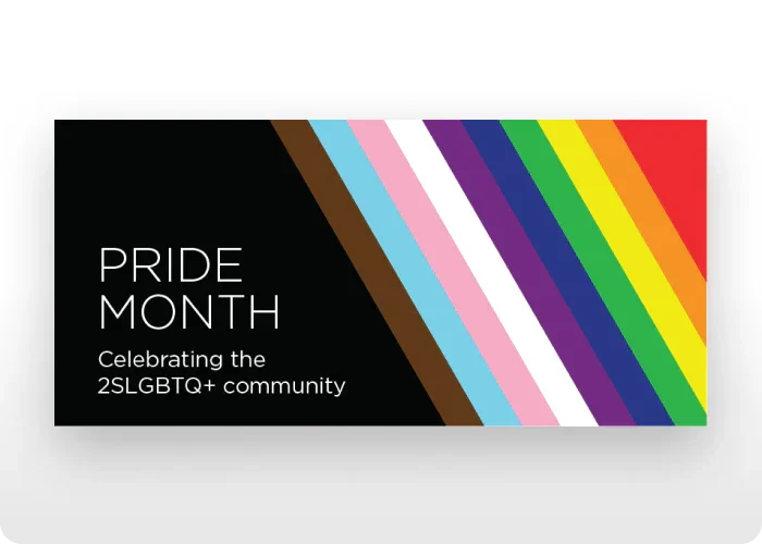 Rainbow-colored Pride Month decal for emergency vehicles and promotional use.
