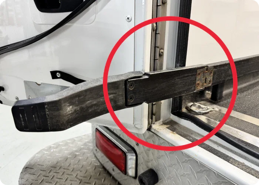 Stryker Power-LOAD Flipper Extension for stretchers in an ambulance.