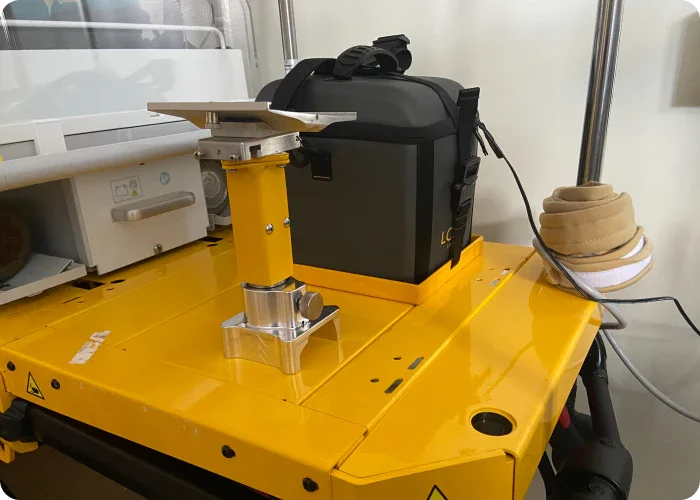 Laerdal unit mounted on the Stryker Power-PRO IT cot using Rowland Emergency's mounting solution for secure and reliable equipment placement.
