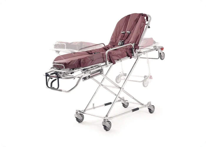 Refurbished Ferno® 35A ambulance cot by Rowland Emergency, designed for secure patient transport with enhanced durability and functionality.