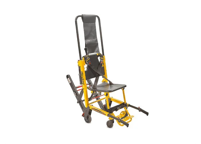 Refurbished Stryker® Stair-PRO by Rowland Emergency, designed for safe and efficient patient transport up and down stairs.