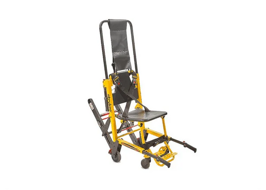 Refurbished Stryker® Stair-PRO by Rowland Emergency, designed for safe and efficient patient transport up and down stairs.
