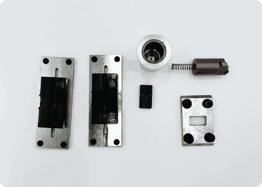 Stryker® Power-LOAD transfer lock plate and pin kit, designed for secure and efficient attachment during stretcher loading and unloading in emergency vehicles.