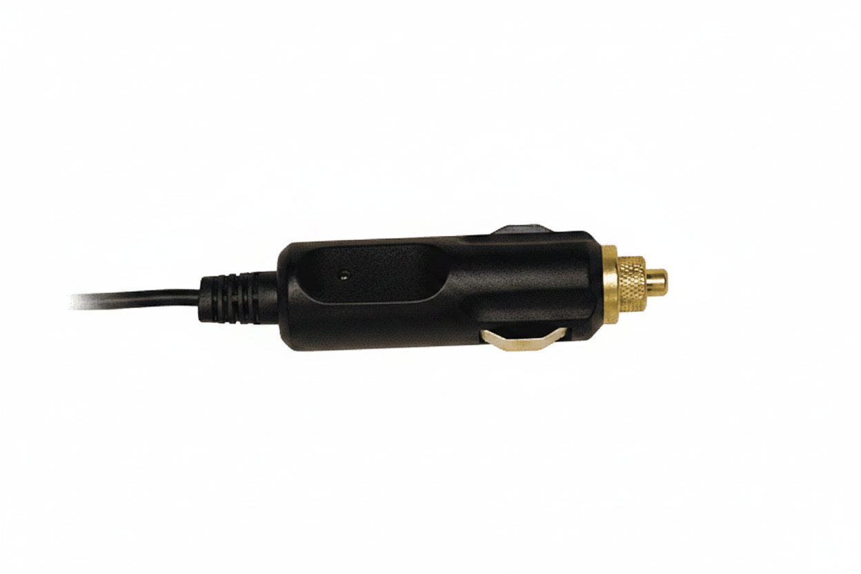 Stryker Power-PRO XT 12V DC smart charger cable for EMS, black with gold connector