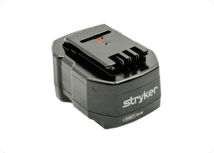 Stryker® Power-PRO XT SMRT battery pack, designed for long-lasting power and efficient operation of the Power-PRO XT stretcher in emergency response vehicles.