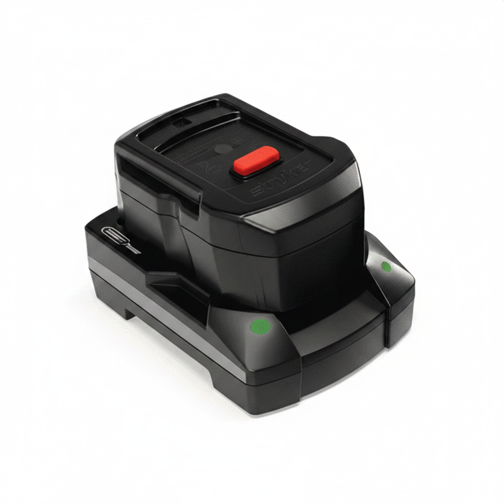 Stryker Power-Pro XT SMRT charger for EMS equipment on white background, Rowland Emergency