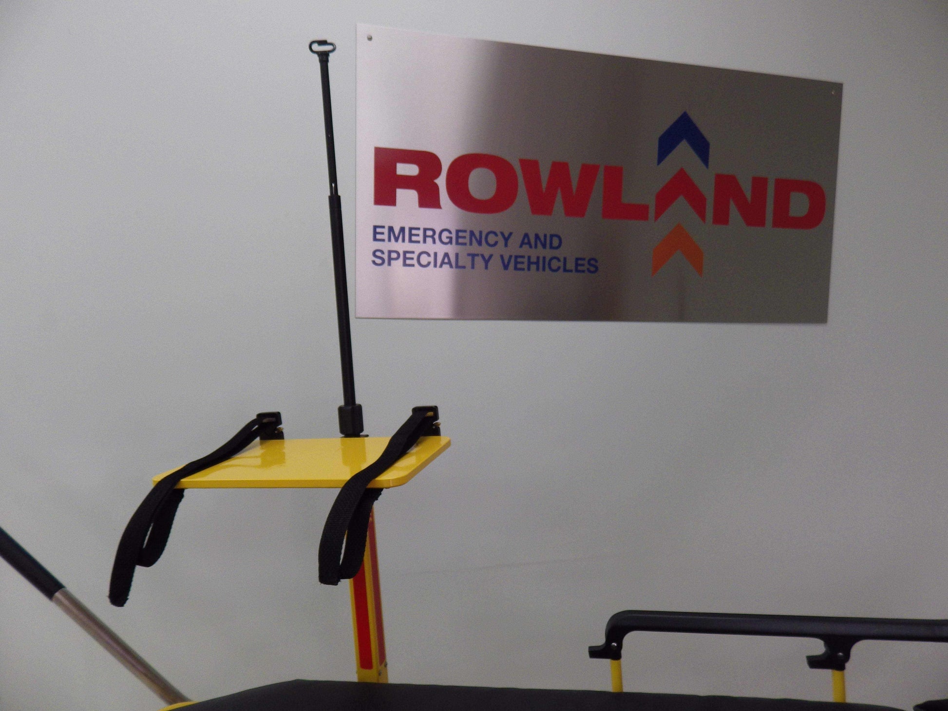 Universal Defibrillator Pole with IV Receptacle by Rowland Emergency