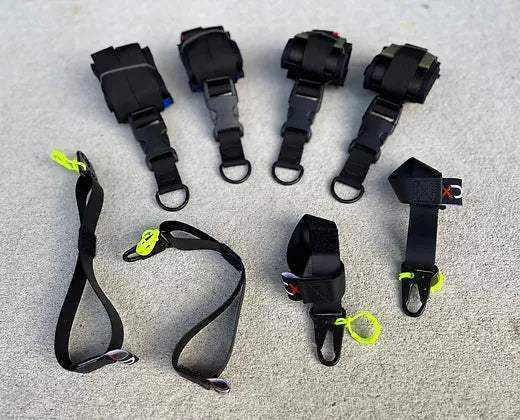 XDcuff® restraint starter pack - metal, designed for durable and secure patient restraint during transport.