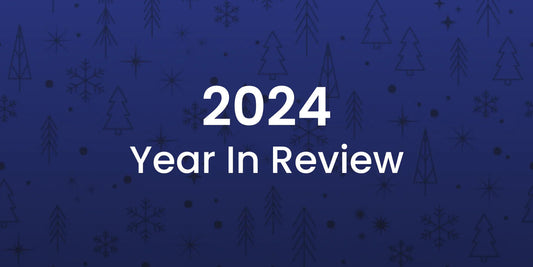 2024 Year In Review graphic with snowflakes and trees, Rowland Emergency company update