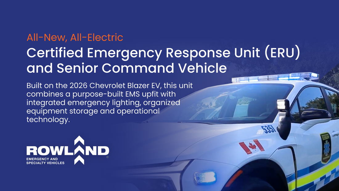 Canada’s First All-Electric Emergency Response Unit and Command Vehicle: Built on the Chevrolet Blazer
