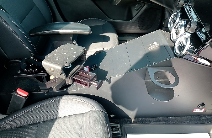 16” Low Center Console with Computer Mount for Chevrolet Blazer by Rowland Emergency