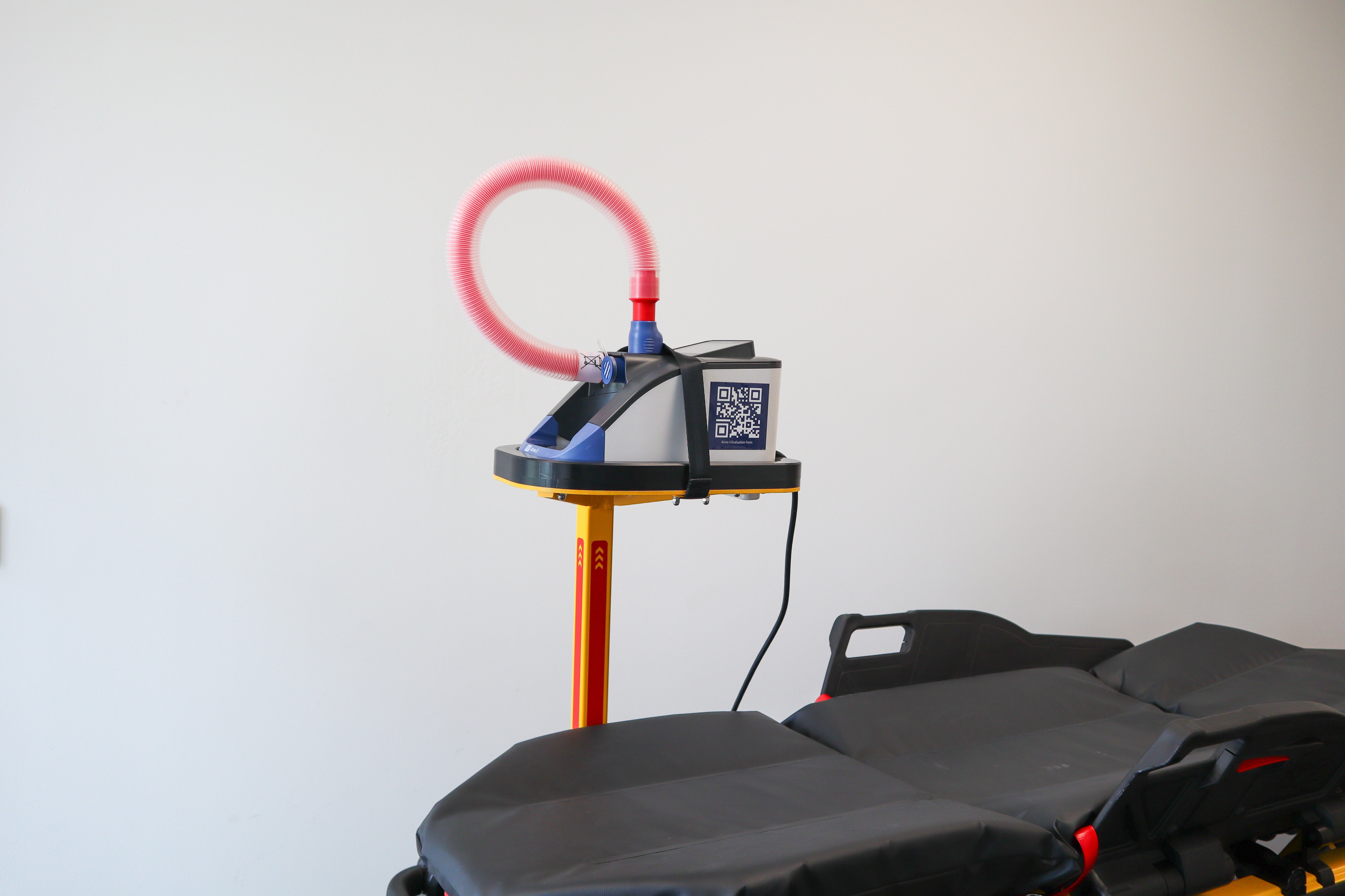 Pole for Airvo 3 Ventilator with IV Receptacle by Rowland Emergency