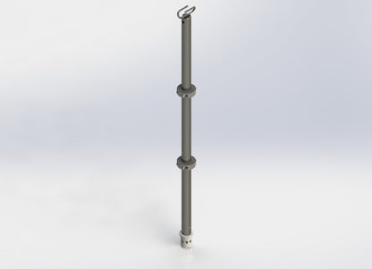 3D Render of Rowland Emergency's Straight Equipment Pole