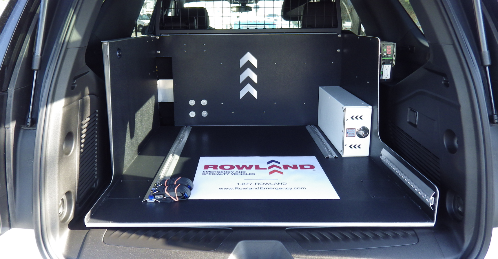 Rear Cargo Storage Area with Scoop Insert for Chevrolet Tahoe Emergency Response Vehicles