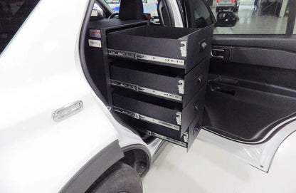 Emergency vehicle with custom four-drawer storage unit for EMS by Rowland Emergency