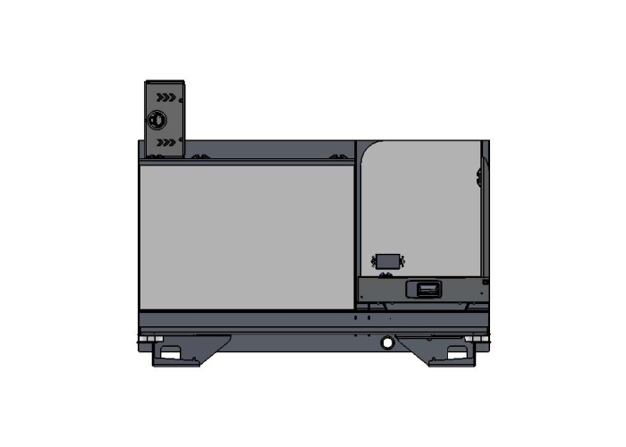 Front view of Rowland Emergency's ERU-05-184-00 storage solution, highlighting its design and storage capacity.