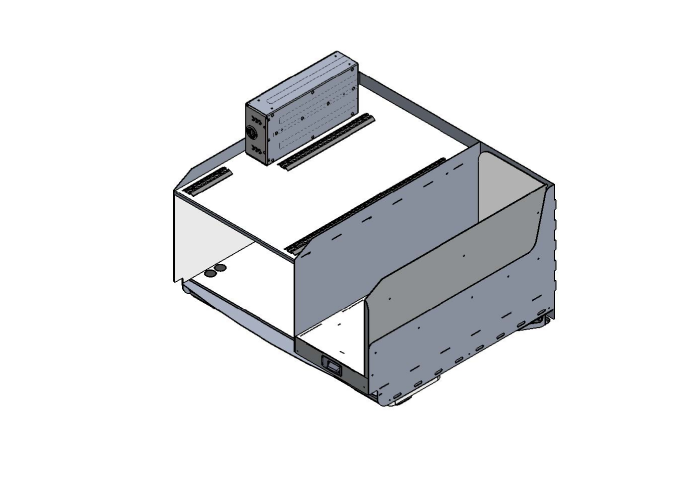 Isometric view of Rowland Emergency's ERU-05-184-00 storage solution, showcasing its design and functionality.