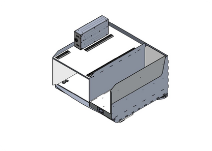 Isometric view of Rowland Emergency's ERU-05-184-00 storage solution, showcasing its design and functionality.