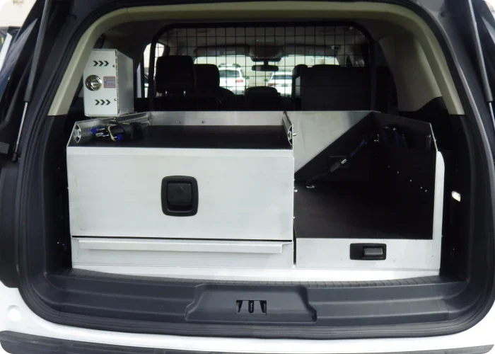 Ford Excursion Rear Storage Ford Rear Cargo Storage Box Systems - Rowland Emergency