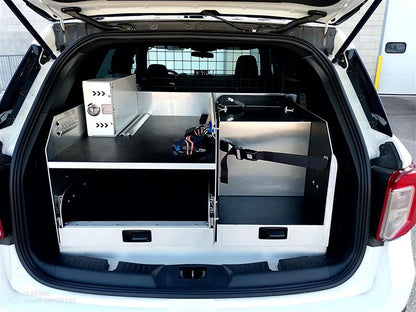 L-Shaped Storage Tray and Drawer (Optional Storage Pocket in Drawer)
