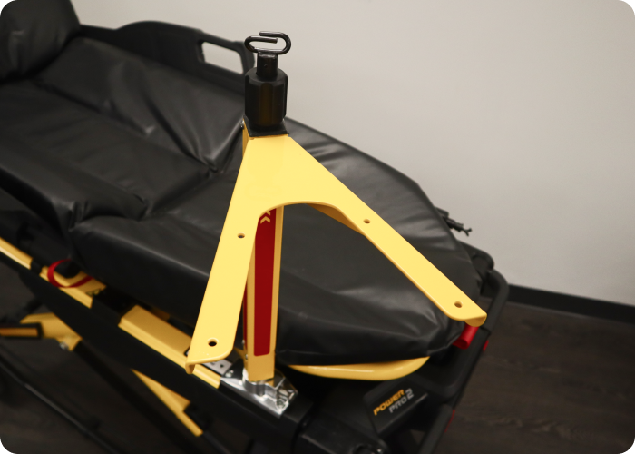 Critical Care Pole Mount for Ferno D360 (Compatible with Hamilton T1, CardioHelp, etc.)