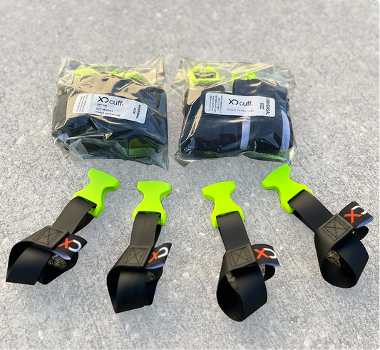 Four straps and two bags of REF117 + REF104 for XDcuff's disposable secure-in plastic restraint system