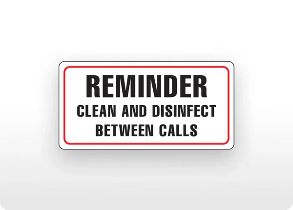Clean & Disinfect Reminder Decal – Rowland Emergency