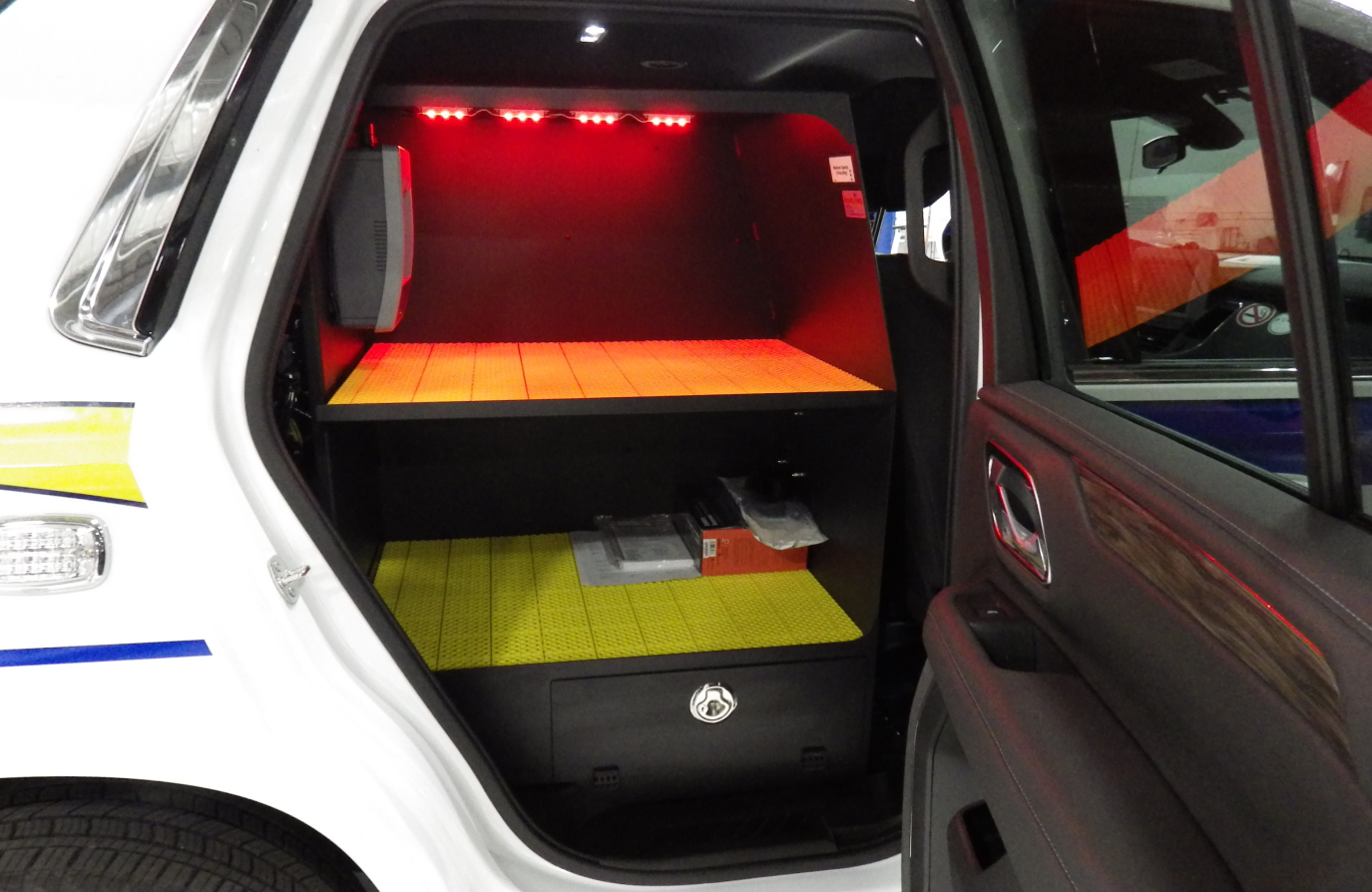 Right Side Storage System with a Taller Clearance for Emergency Response